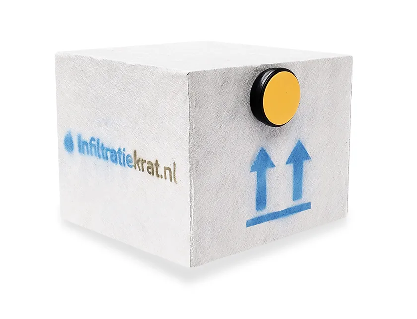 Sickerbox 150 Liter schwer – 60 x 60 x 40 cm | 2 x 125 mm, ITK