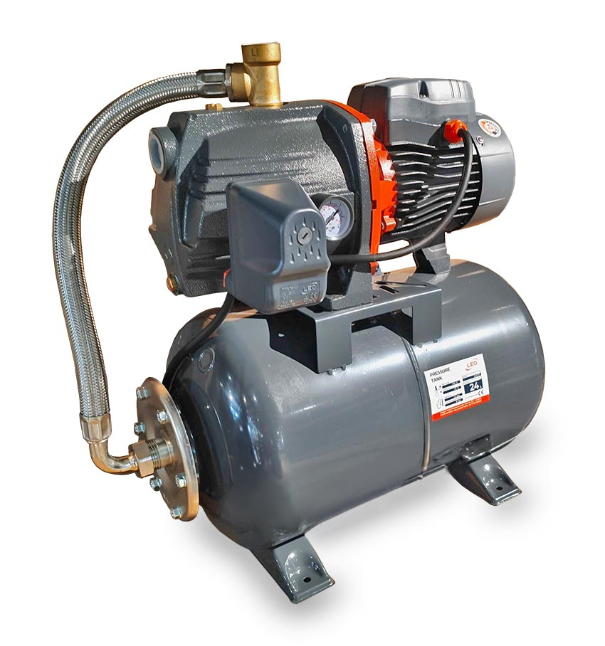 Leo AJM 75 Hauswasserwerk 0,75 kW - 24 Liter