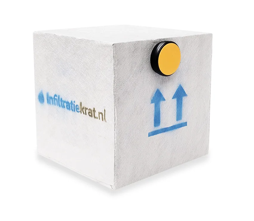 Sickerbox 200 Liter schwer – 60 x 60 x 60 cm | 2 x 125 mm, ITK